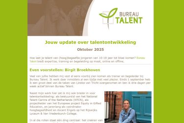 Bureau Talent nieuwsbrief weer verschenen